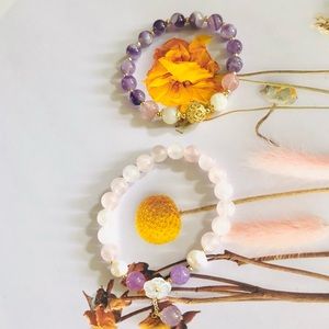 Natural gemstone stretchy bracelets. Each bracelet is sold separately. $20 each